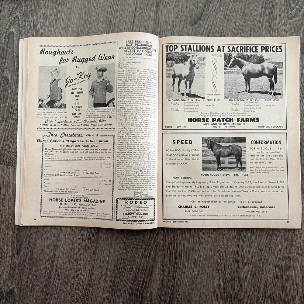 60s ViNTAGE Horse Lover's Magazine LOT of4 News/Pictures/Stories 1960s Wild West